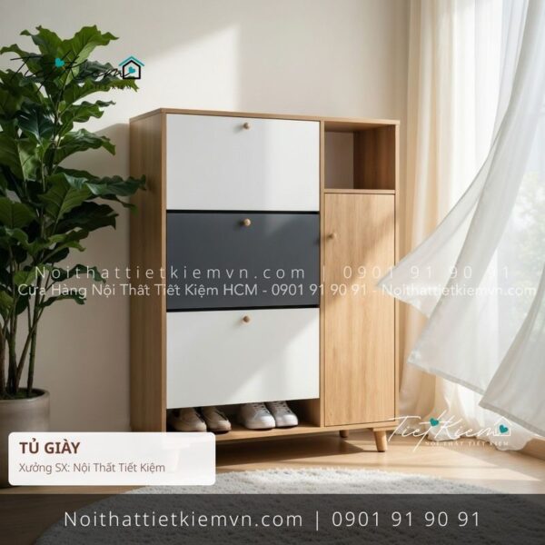 79+ tủ giầy cánh mở luxury hiện đại giá rẻ 1 Tủ Giày Nội Thất Tiết Kiệm HCM