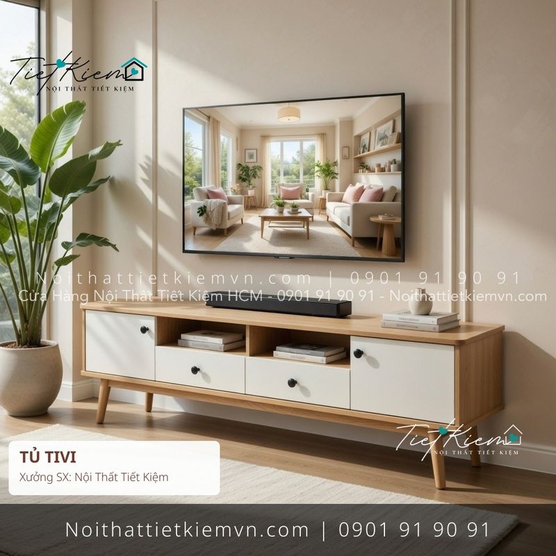 79+ tủ tivi phòng khách mỏng đẹp giá rẻ - Kệ Tủ Tivi - Nội Thất Tiết Kiệm