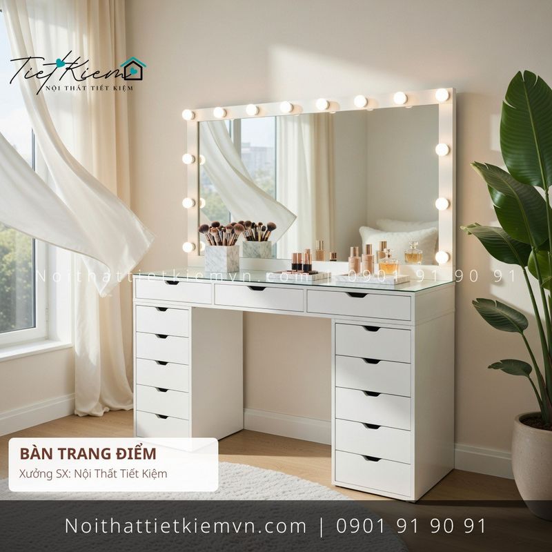 9+ bàn trang điểm MDF đẽp cao cấp giá rẻ - Bàn Trang Điểm - Nội Thất Tiết Kiệm