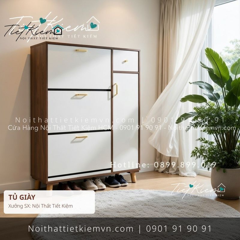 Tủ Giày đẹp giá rẻ tại Nội Thất Tiết Kiệm HCM 9 mẫu tủ giầy cửa lùa cánh lật đẹp giá rẻ - Tủ Giày - Nội Thất Tiết Kiệm