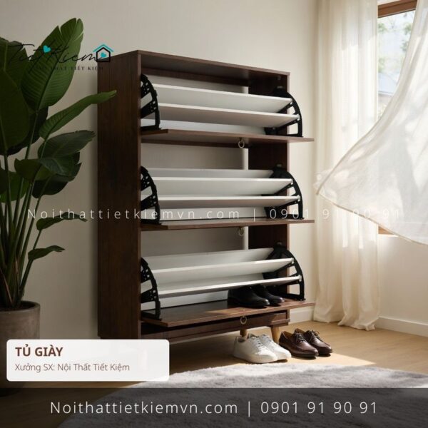 9 mẫu tủ giầy thông minh nhỏ quận 1 giá rẻ 1 Tủ Giày Nội Thất Tiết Kiệm HCM