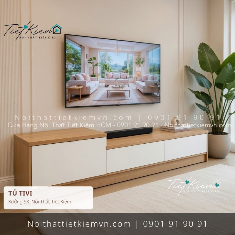 Kệ Tủ Tivi đẹp giá rẻ tại Nội Thất Tiết Kiệm HCM 9 mẫu tủ tivi MDF gỗ chung cư giá rẻ - Kệ Tủ Tivi - Nội Thất Tiết Kiệm