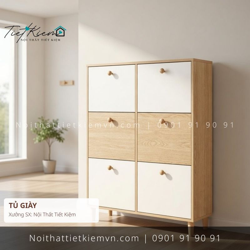 9+ tủ giầy gỗ cho showroom giá rẻ - Tủ Giày - Nội Thất Tiết Kiệm