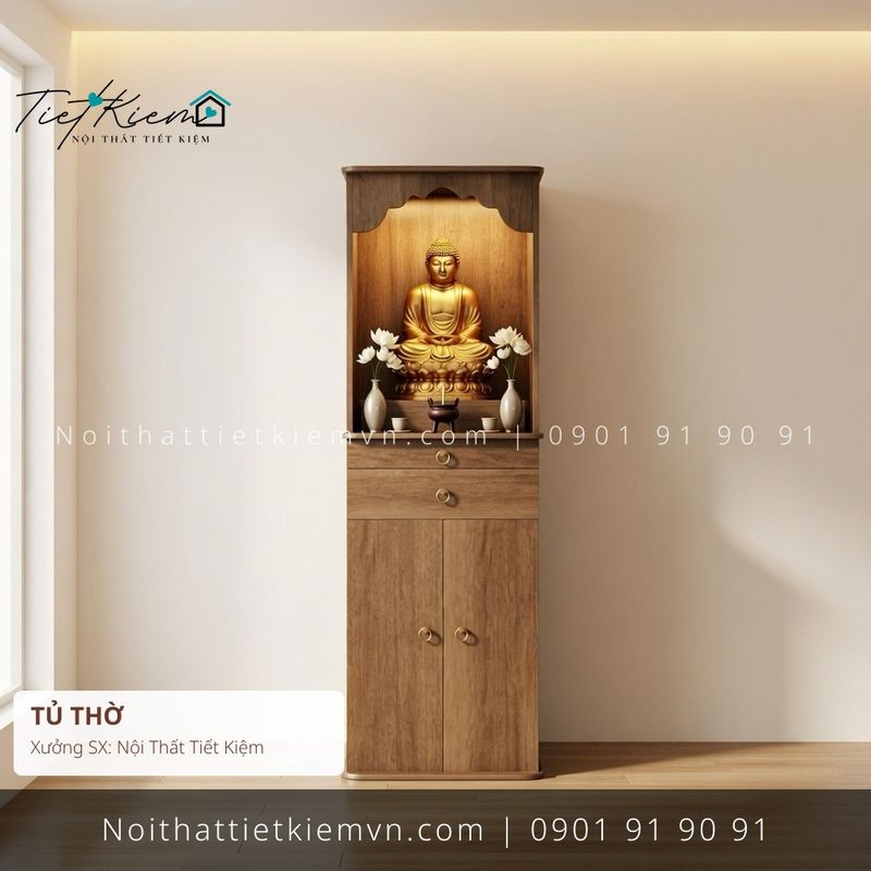 Tủ Thờ - Bàn Thờ đẹp giá rẻ tại Nội Thất Tiết Kiệm HCM 9+ tủ thờ cửa kính cao cấp cho chung cư giá rẻ - Tủ Thờ - Bàn Thờ - Nội Thất Tiết Kiệm