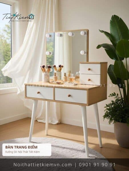 99+ bàn trang điểm hiện đại decor Hàn Quốc giá rẻ 1 Bàn Trang Điểm Nội Thất Tiết Kiệm HCM