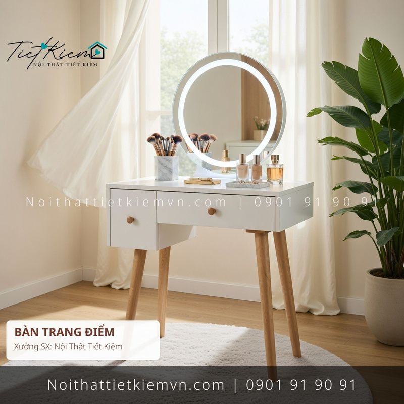 99+ bàn trang điểm hiện đại decor Hàn Quốc giá rẻ - Bàn Trang Điểm - Nội Thất Tiết Kiệm