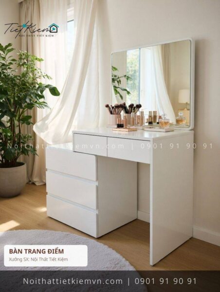 99 mẫu bàn trang điểm có gương decor HCM giá rẻ 1 Bàn Trang Điểm Nội Thất Tiết Kiệm HCM