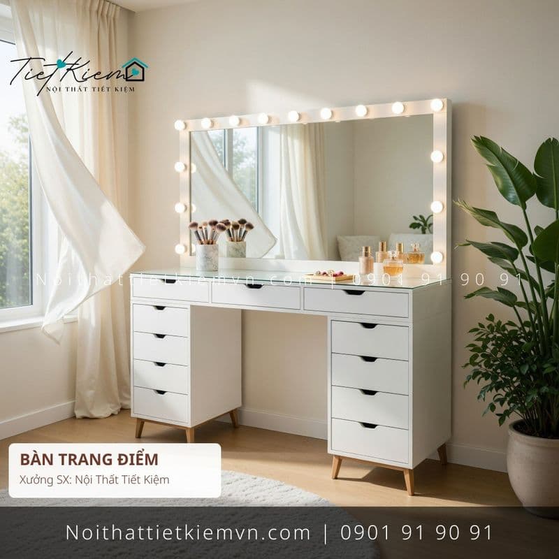 Bàn Trang Điểm đẹp giá rẻ tại Nội Thất Tiết Kiệm HCM 99 mẫu bàn trang điểm có gương decor HCM giá rẻ - Bàn Trang Điểm - Nội Thất Tiết Kiệm