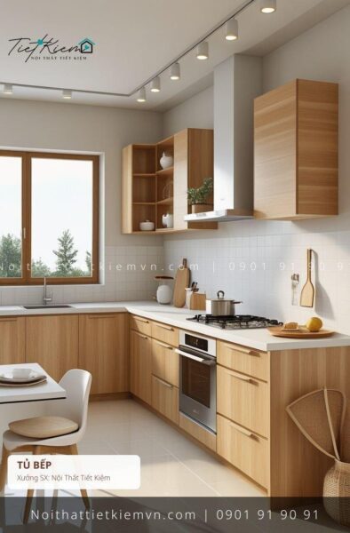 99 mẫu thi công tủ bếp giá rẻ chung cư đẹp 1 Thi Công Tủ Bếp Nội Thất Tiết Kiệm HCM