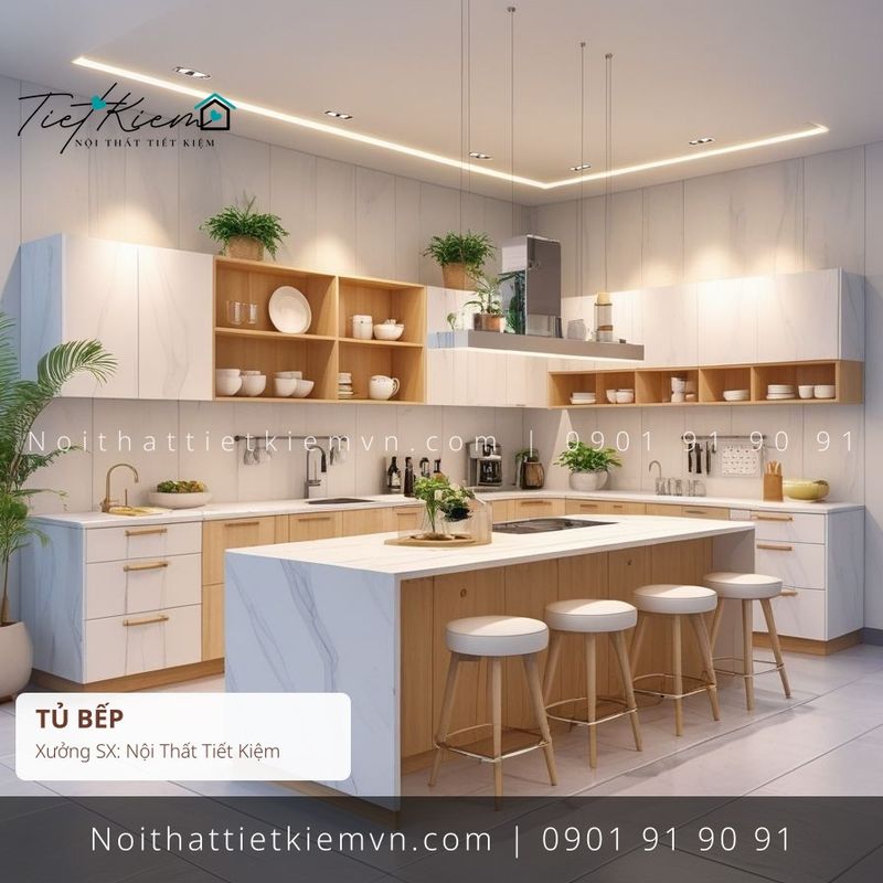 99 mẫu tủ bếp cánh lùa 2m4 giá rẻ - Tủ Bếp - Nội Thất Tiết Kiệm