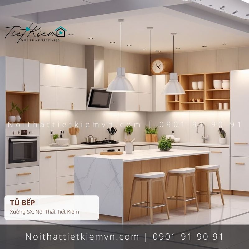 99 mẫu tủ bếp cánh lùa 2m4 giá rẻ - Tủ Bếp - Nội Thất Tiết Kiệm