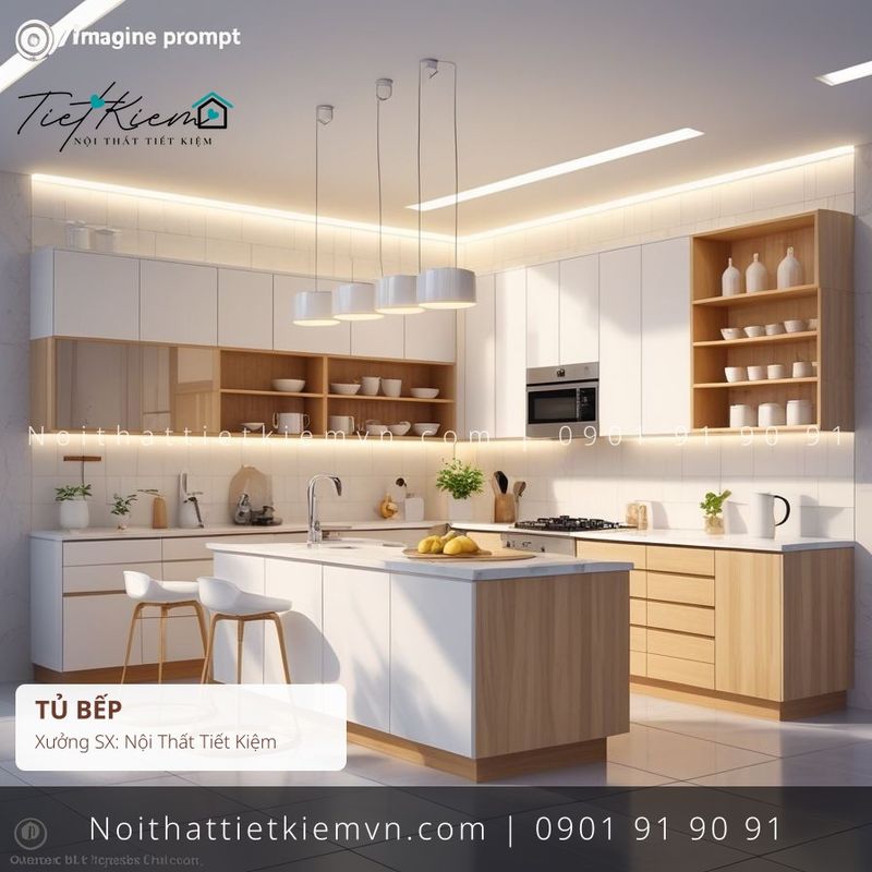 99 mẫu tủ bếp MDF 1m8 giá rẻ - Tủ Bếp - Nội Thất Tiết Kiệm