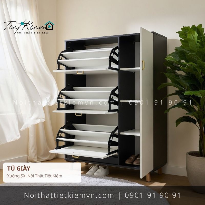 99 mẫu tủ giầy cửa lật thông minh cho salon giá rẻ - Tủ Giày - Nội Thất Tiết Kiệm