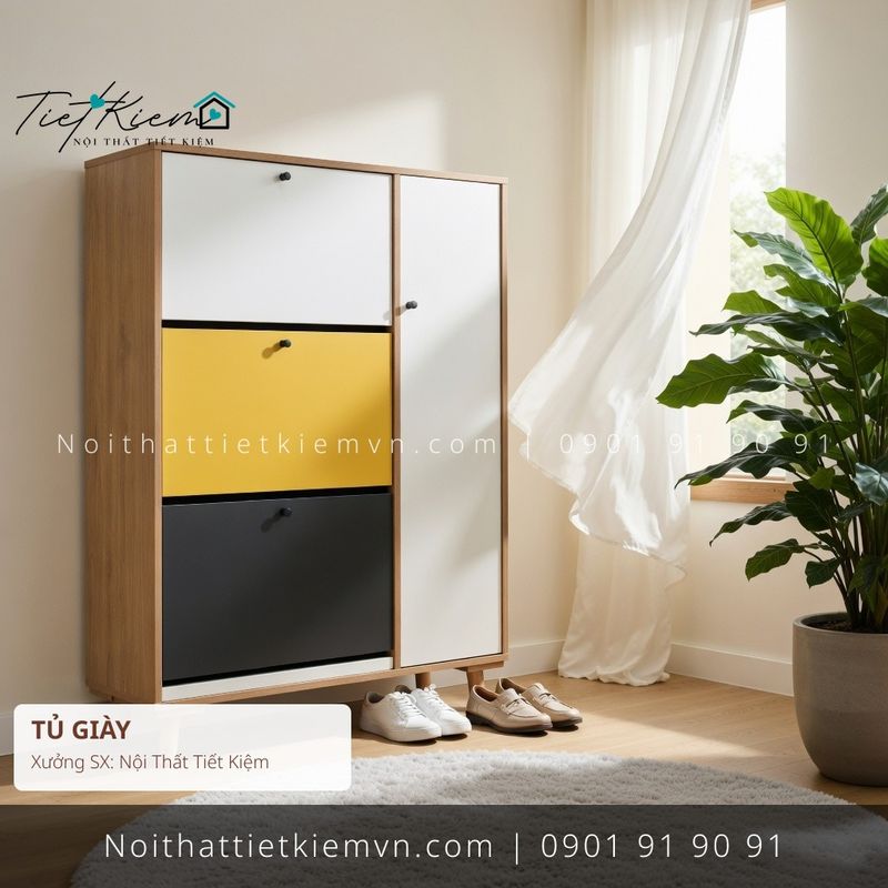 99+ mẫu tủ giầy cửa mở đẽp tối giản giá rẻ - Tủ Giày - Nội Thất Tiết Kiệm