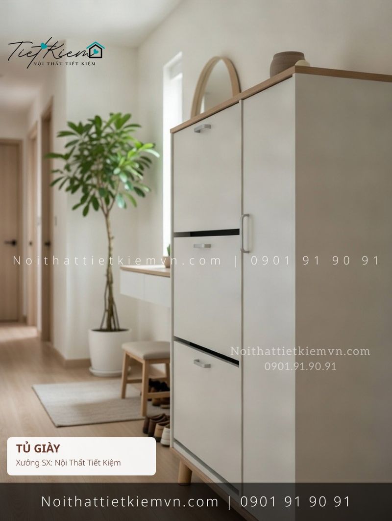 99 mẫu tủ giầy siêu mỏng thấp đẽp giá rẻ - Tủ Giày - Nội Thất Tiết Kiệm