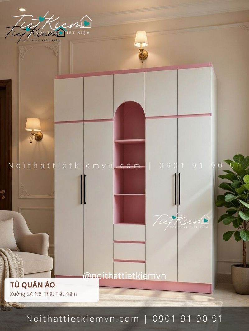 99+ mẫu tủ quần áo cửa lùa đứng đẹp giá rẻ - Tủ Quần Áo - Nội Thất Tiết Kiệm