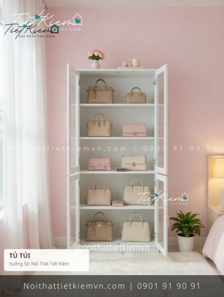 99 mẫu tủ túi acrylic đẽp tiện nghi giá rẻ 1 Tủ Túi Nội Thất Tiết Kiệm HCM