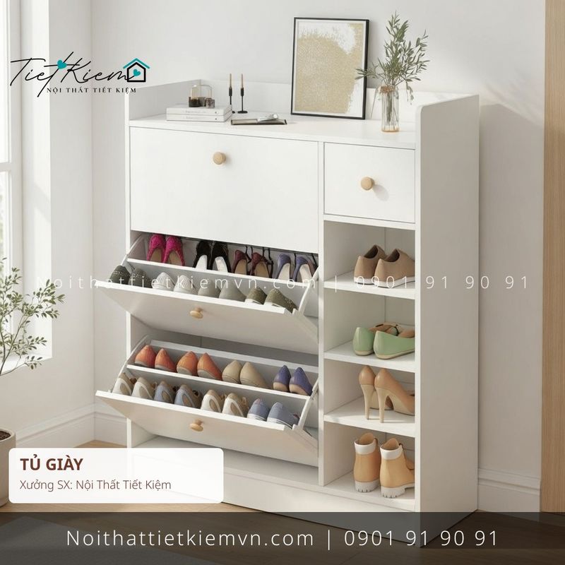 99+ tủ để giầy cuối nhà giá rẻ - Tủ Giày - Nội Thất Tiết Kiệm