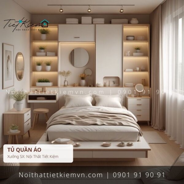 99+ tủ quần áo cao cấp sang trọng cho studio giá rẻ 1 Tủ Quần Áo Nội Thất Tiết Kiệm HCM