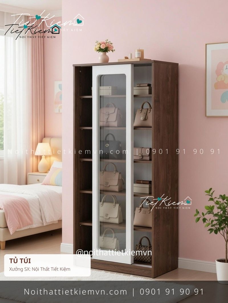 99+ tủ túi kính kéo dọc giá rẻ - Tủ Túi - Nội Thất Tiết Kiệm