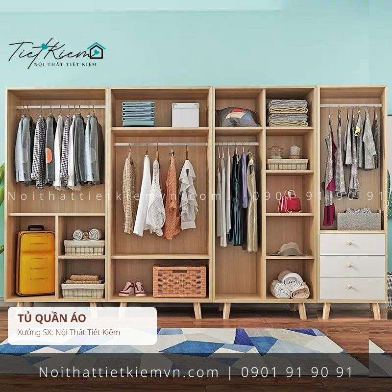 các mẫu tủ quần áo cánh lùa tối giản đẽp giá rẻ - Tủ Quần Áo - Nội Thất Tiết Kiệm