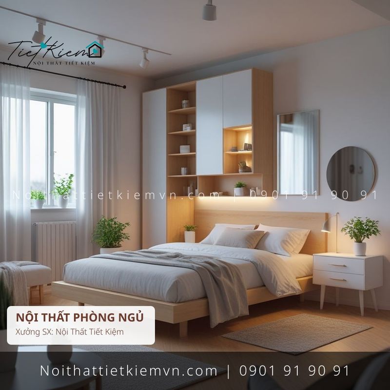 giường 1m2 Gò Vấp hiện đại giá rẻ - Giường Ngủ - Nội Thất Tiết Kiệm
