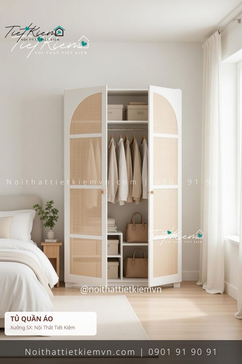 Tủ Quần Áo đẹp giá rẻ tại Nội Thất Tiết Kiệm HCM mẫu tủ quần áo hiện đại MDF hiện đại giá rẻ - Tủ Quần Áo - Nội Thất Tiết Kiệm