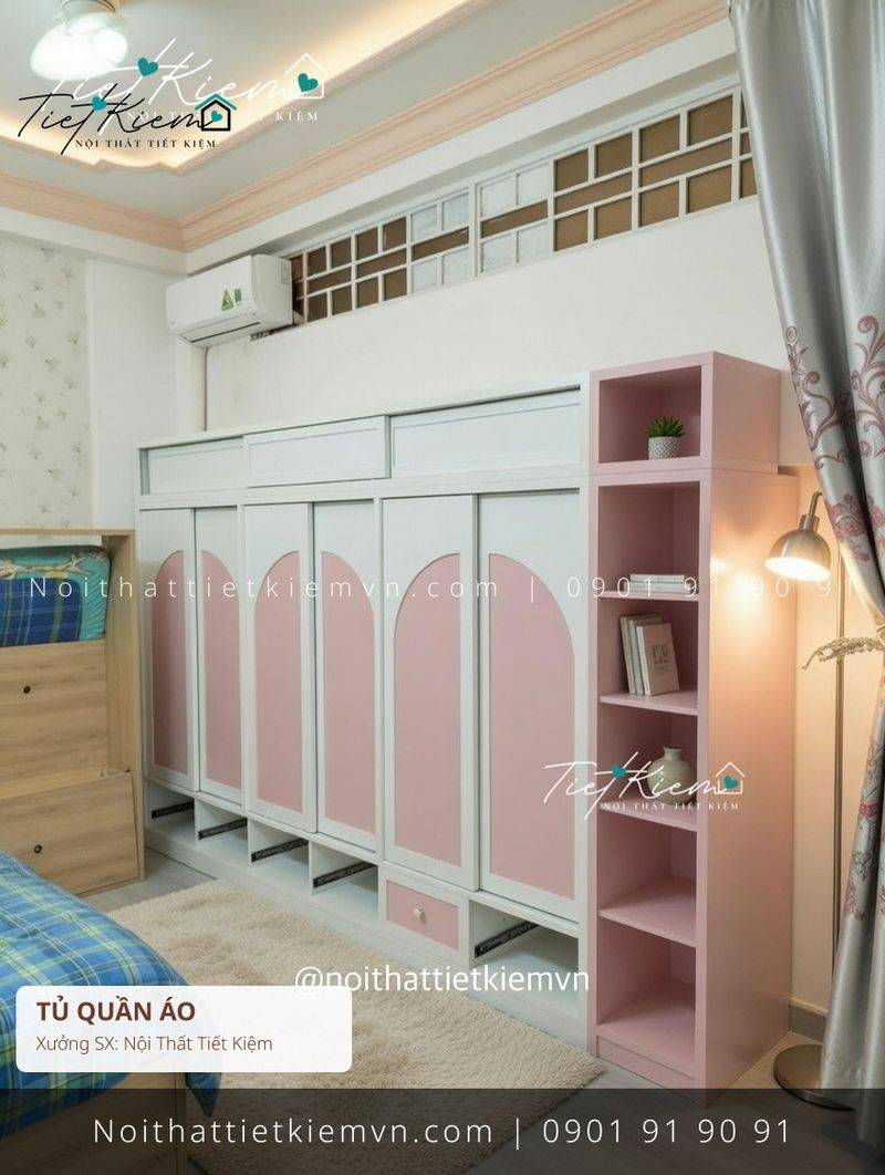 Tủ Quần Áo đẹp giá rẻ tại Nội Thất Tiết Kiệm HCM mẫu tủ quần áo hiện đại MDF hiện đại giá rẻ - Tủ Quần Áo - Nội Thất Tiết Kiệm