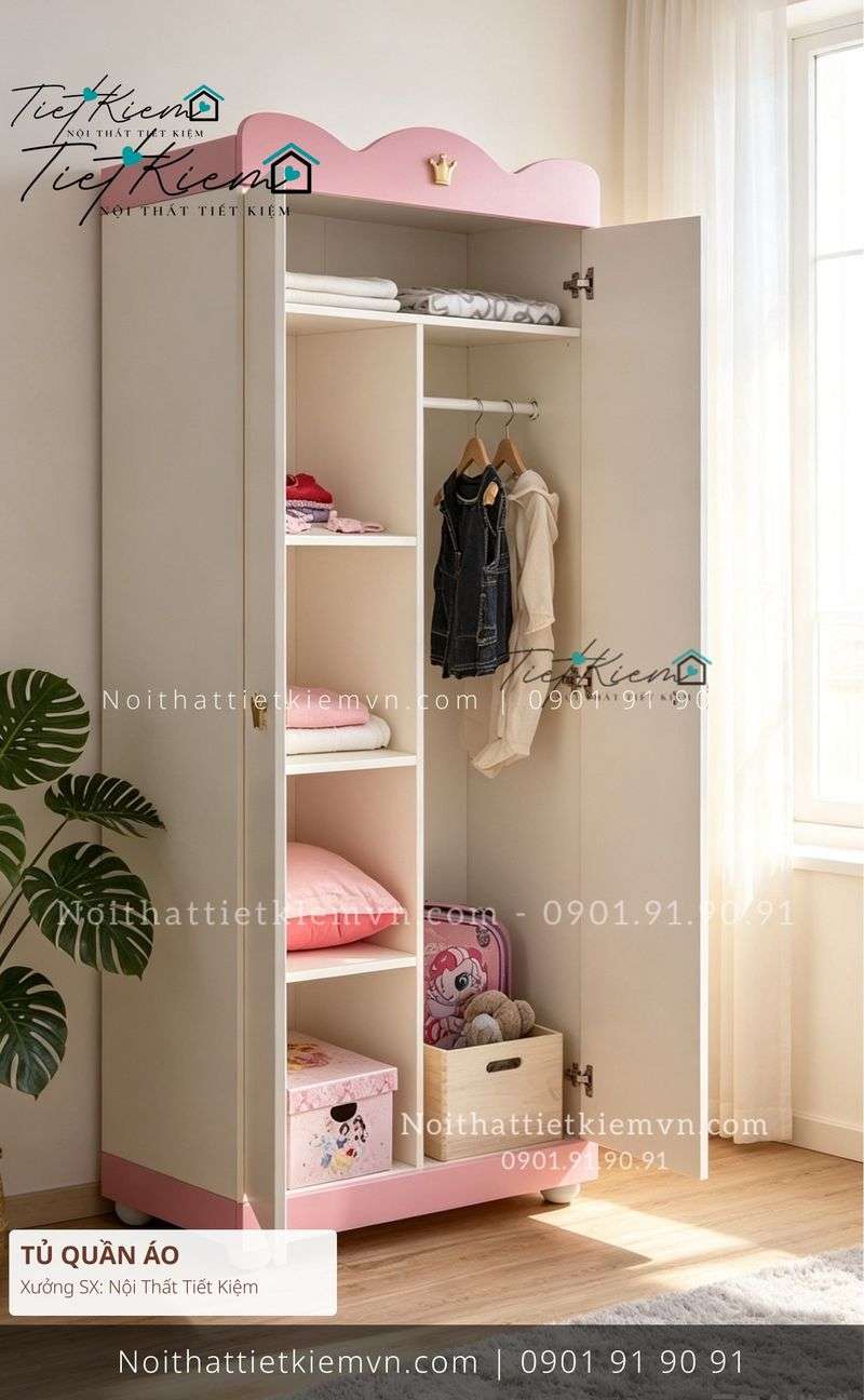 mẫu tủ quần áo thông minh lớn đẹp giá rẻ - Tủ Quần Áo - Nội Thất Tiết Kiệm
