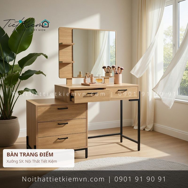 Bàn Trang Điểm đẹp giá rẻ tại Nội Thất Tiết Kiệm HCM mua bàn trang điểm đẹp gỗ cho biệt thự giá rẻ - Bàn Trang Điểm - Nội Thất Tiết Kiệm