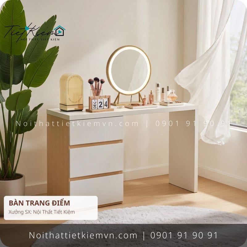 Bàn Trang Điểm đẹp giá rẻ tại Nội Thất Tiết Kiệm HCM mua bàn trang điểm đẹp gỗ cho biệt thự giá rẻ - Bàn Trang Điểm - Nội Thất Tiết Kiệm