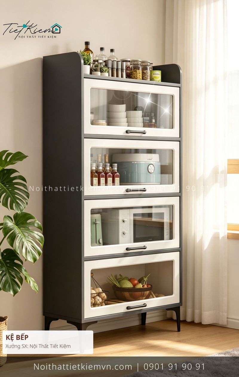 mua kệ bếp mini thông minh cho showroom giá rẻ - Kệ Bếp - Nội Thất Tiết Kiệm