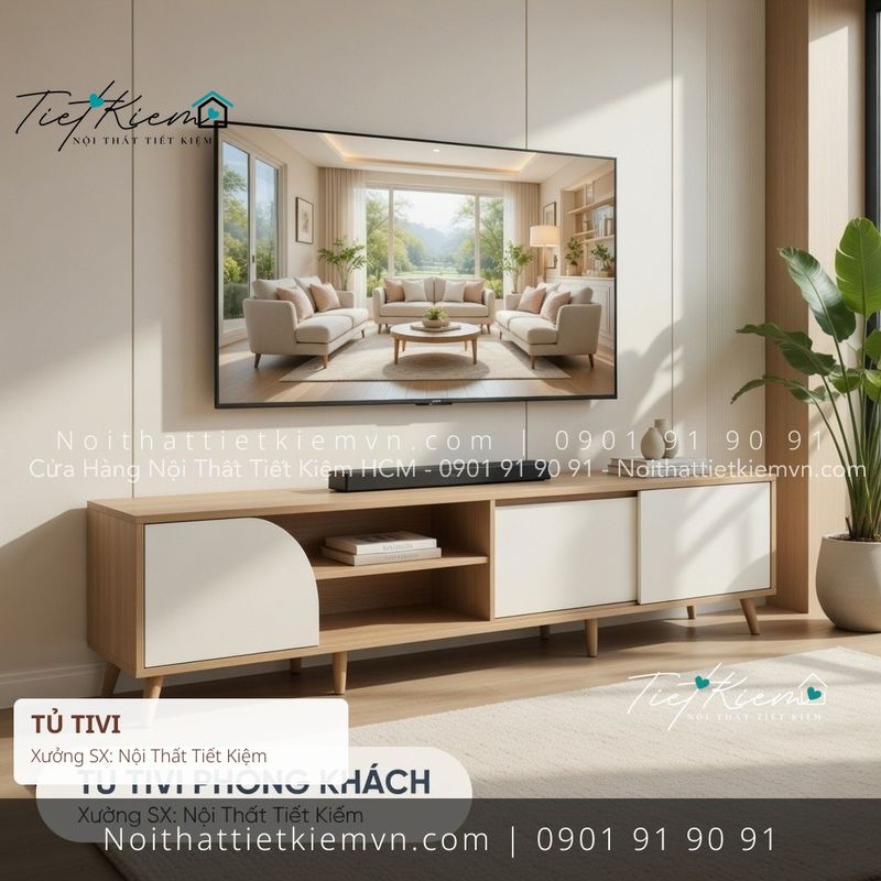 Kệ Tủ Tivi đẹp giá rẻ tại Nội Thất Tiết Kiệm HCM mua kệ tv nhà phố giá rẻ - Kệ Tủ Tivi - Nội Thất Tiết Kiệm