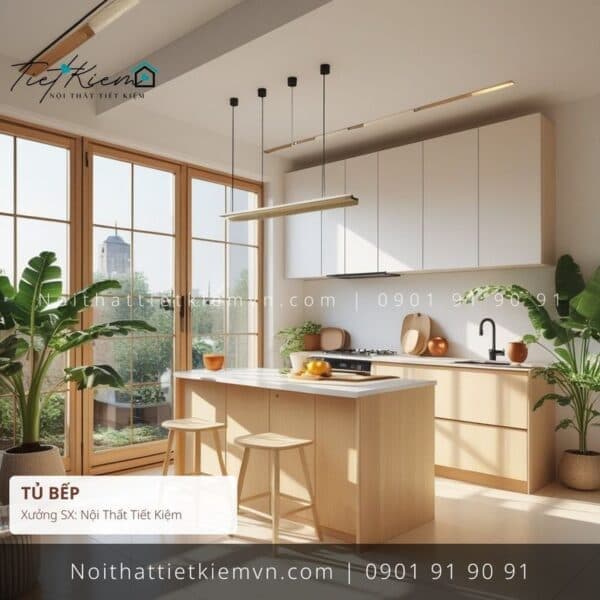 mua tủ bếp homestay đẹp giá rẻ 1 Tủ Bếp Nội Thất Tiết Kiệm HCM