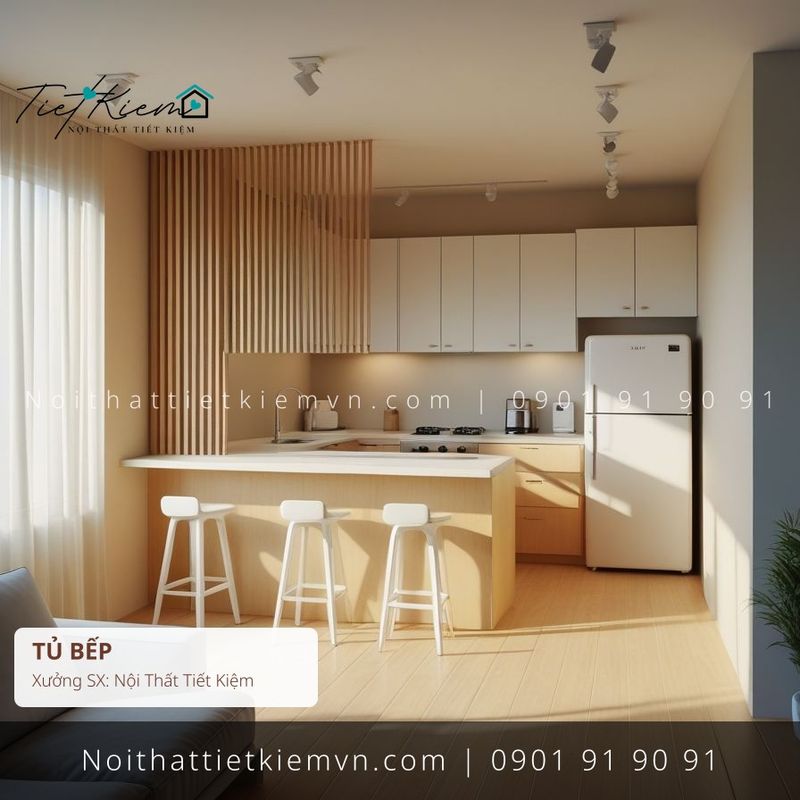 mua tủ bếp homestay đẹp giá rẻ - Tủ Bếp - Nội Thất Tiết Kiệm
