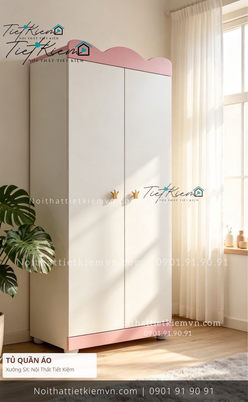 mua tủ quần áo gỗ phối gỗ giá rẻ - Tủ Quần Áo - Nội Thất Tiết Kiệm