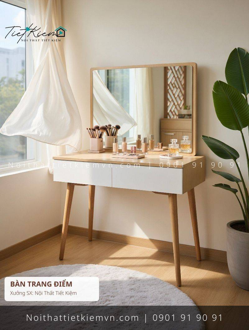 top 19 bàn trang điểm đa năng xám đẽp giá rẻ - Bàn Trang Điểm - Nội Thất Tiết Kiệm