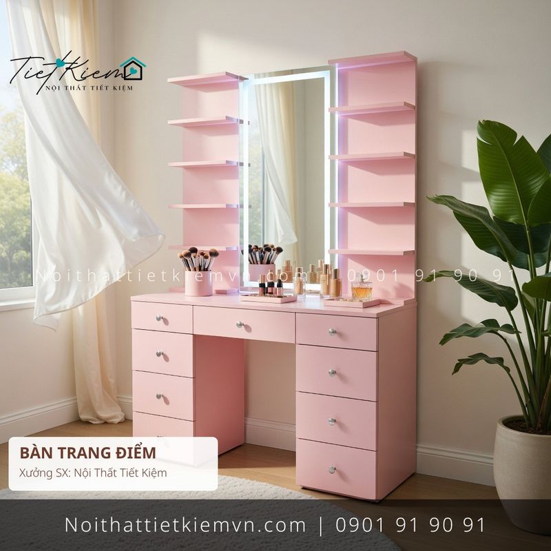 top 19 các mẫu bàn trang điểm sang trọng HCM giá rẻ - Bàn Trang Điểm - Nội Thất Tiết Kiệm