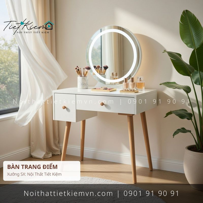 top 19 các mẫu bàn trang điểm sang trọng HCM giá rẻ - Bàn Trang Điểm - Nội Thất Tiết Kiệm