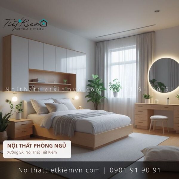 top 19 các mẫu giường 1m8 trắng đẽp giá rẻ 1 Giường Ngủ Nội Thất Tiết Kiệm HCM