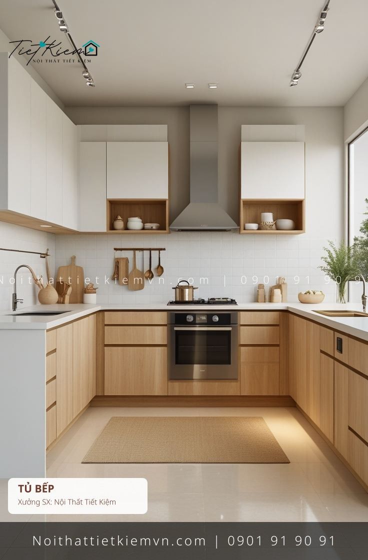 Tủ Bếp đẹp giá rẻ tại Nội Thất Tiết Kiệm HCM top 19 các mẫu tủ bếp gỗ gia đình giá rẻ - Tủ Bếp - Nội Thất Tiết Kiệm