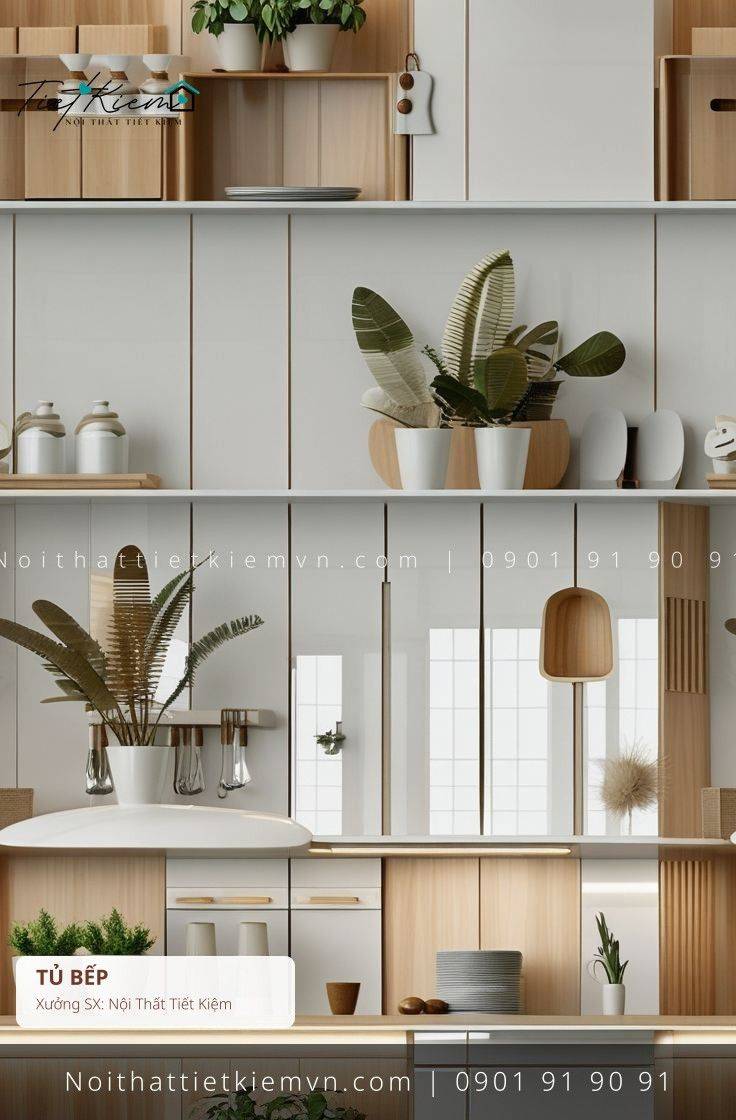 Tủ Bếp đẹp giá rẻ tại Nội Thất Tiết Kiệm HCM top 19 các mẫu tủ bếp thông minh cuối nhà giá rẻ - Tủ Bếp - Nội Thất Tiết Kiệm