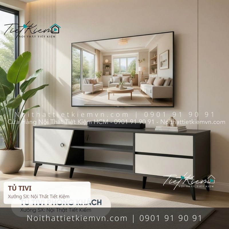top 19 các mẫu tủ tv sồi sang trọng giá rẻ - Kệ Tủ Tivi - Nội Thất Tiết Kiệm