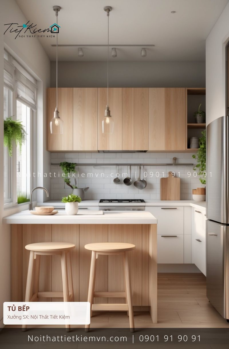 top 19 thi công tủ bếp đẹp siêu mỏng thông minh giá rẻ - Thi Công Tủ Bếp - Nội Thất Tiết Kiệm