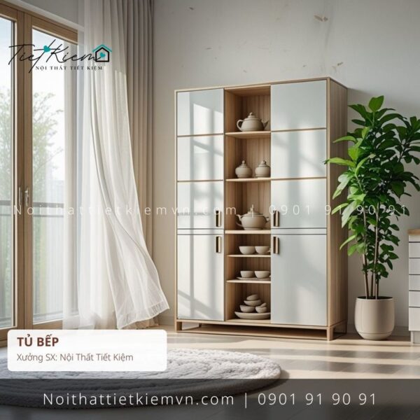 top 19 tủ bếp giá rẻ đẽp cho homestay 1 Tủ Bếp Nội Thất Tiết Kiệm HCM