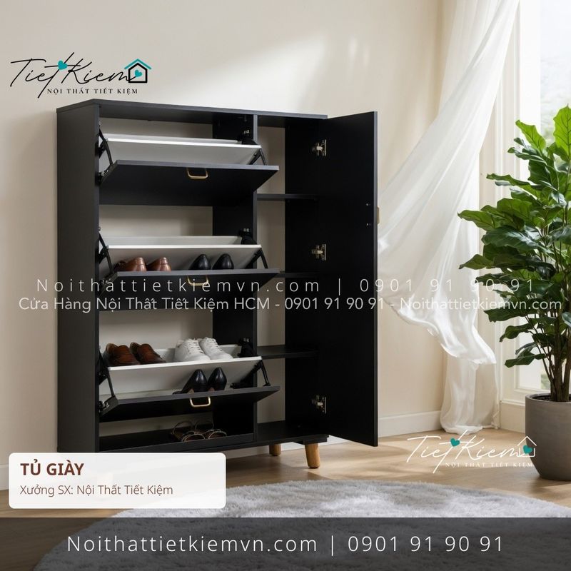 Tủ Giày đẹp giá rẻ tại Nội Thất Tiết Kiệm HCM top 19 tủ giầy cửa lật có gương cho căn hộ giá rẻ - Tủ Giày - Nội Thất Tiết Kiệm