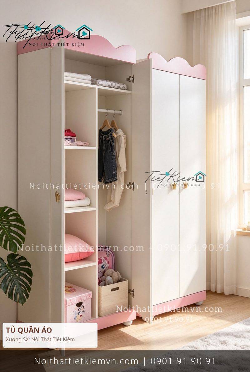 top 19 tủ quần áo cửa lùa gỗ cho nhà phố giá rẻ - Tủ Quần Áo - Nội Thất Tiết Kiệm