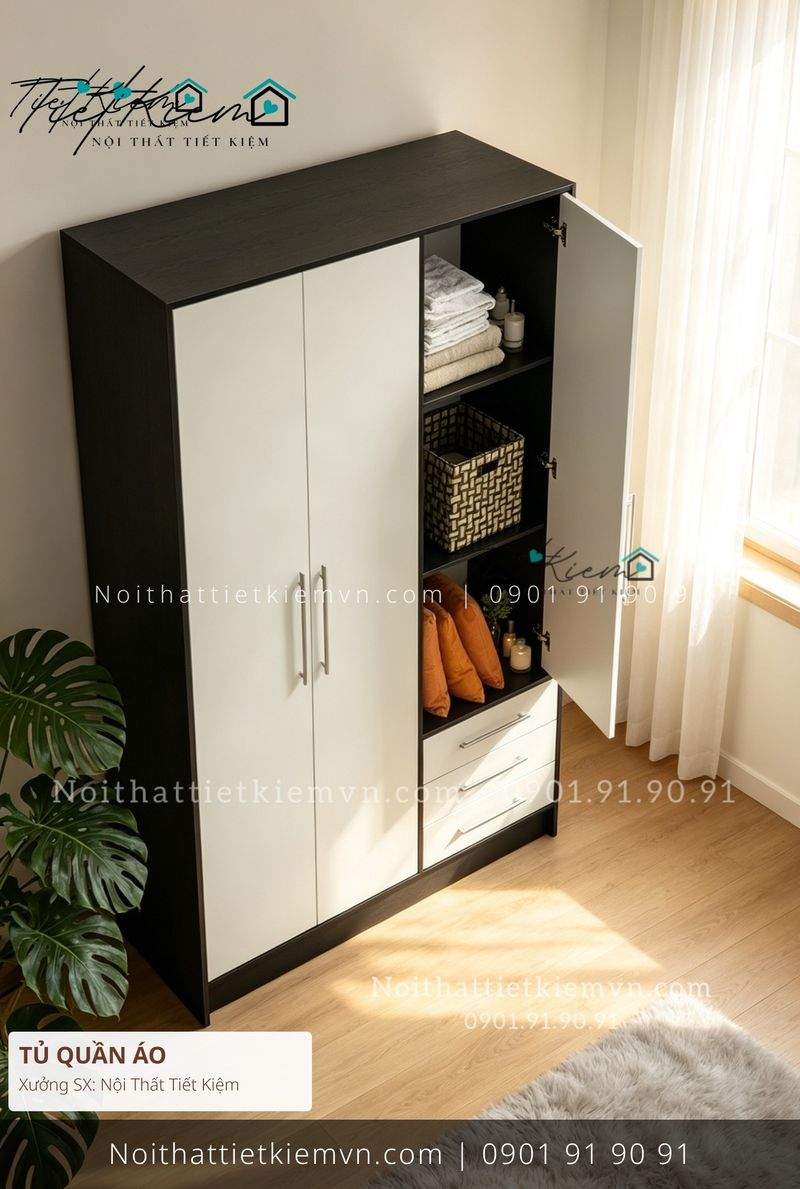 top 3 các mẫu tủ quần áo hiện đại sang trọng cho salon giá rẻ - Tủ Quần Áo - Nội Thất Tiết Kiệm