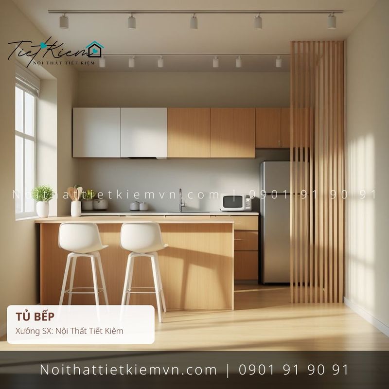 top 3 thi công tủ bếp chung cư cực hot giá rẻ - Thi Công Tủ Bếp - Nội Thất Tiết Kiệm