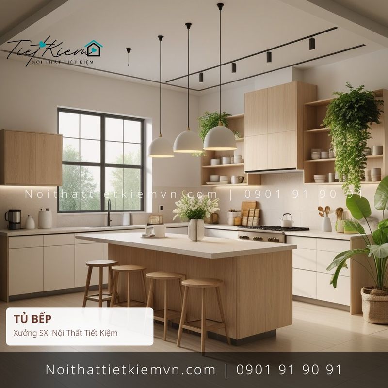 top 3 tủ bếp cao cấp cửa lùa giá rẻ - Tủ Bếp - Nội Thất Tiết Kiệm